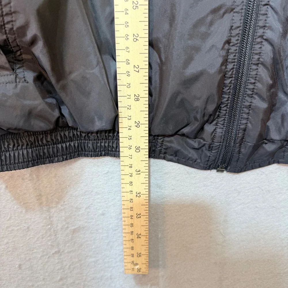 Adidas Windbreaker Jacket XL, Black, Full Zip, Logo, Athletic /‎ Sportswear